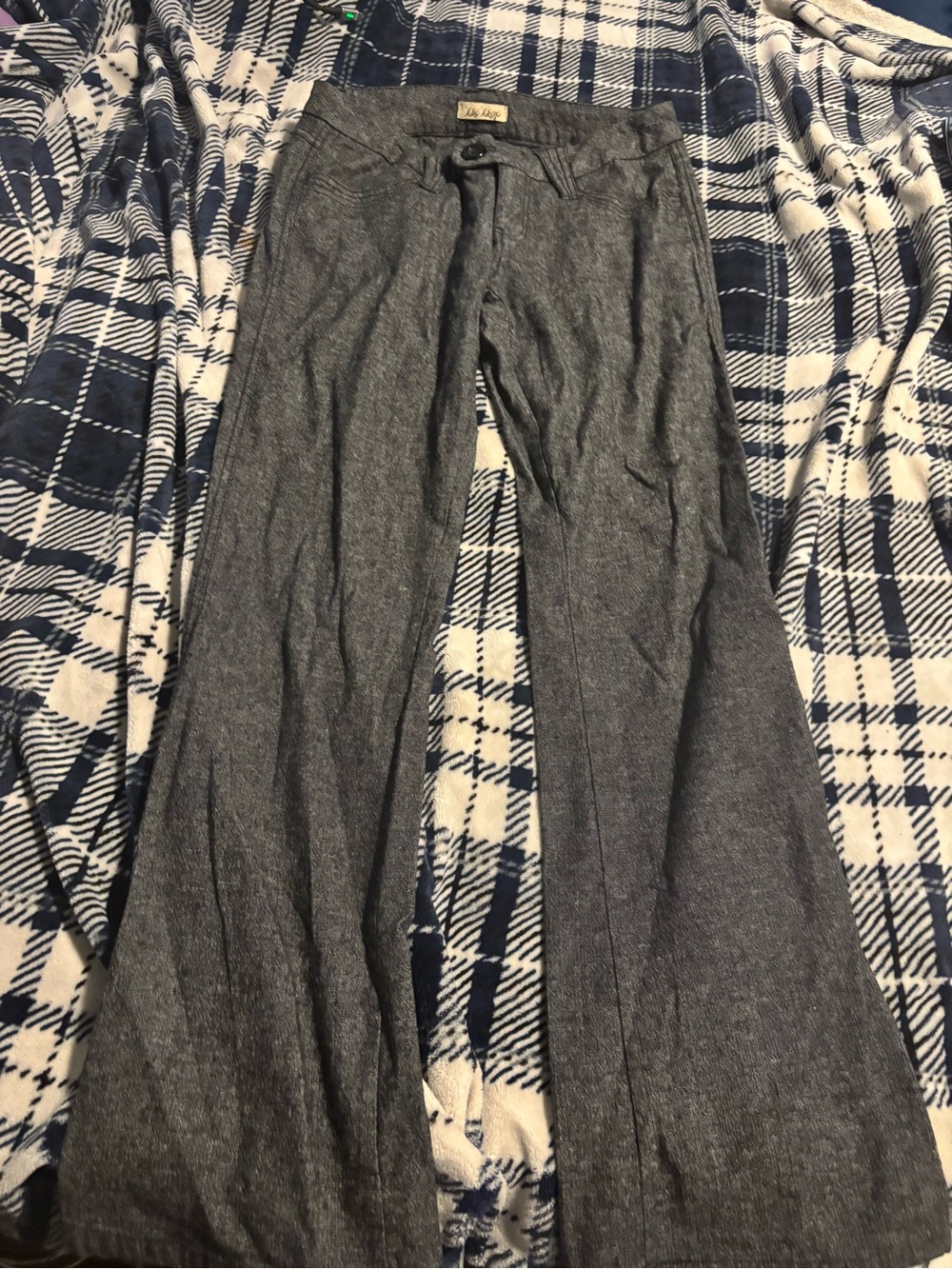 Women  Gray Wide-Leg Pants